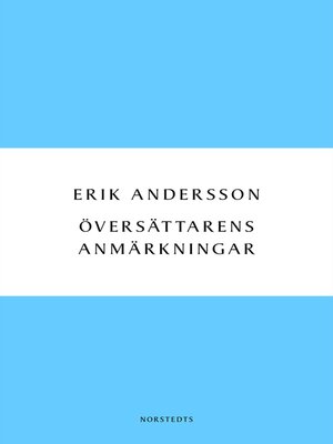 cover image of Översättarens anmärkningar